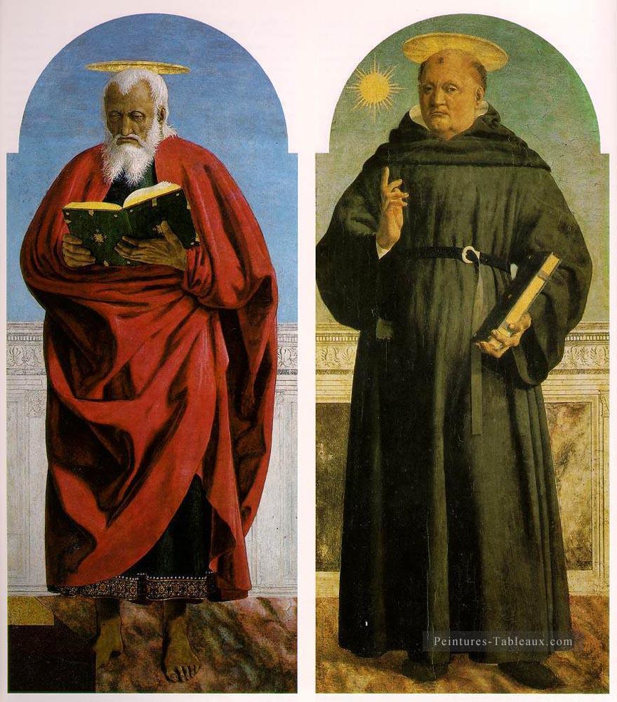 Polyptyque de Saint Augustin 2 Humanisme de la Renaissance italienne Piero della Francesca Peintures à l'huile